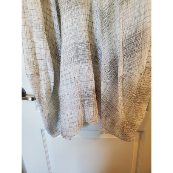 Deca de Vous a Nous Paris White Geometric Lines Lagenlook Midi Dress, Size Small - Picture 7 of 13